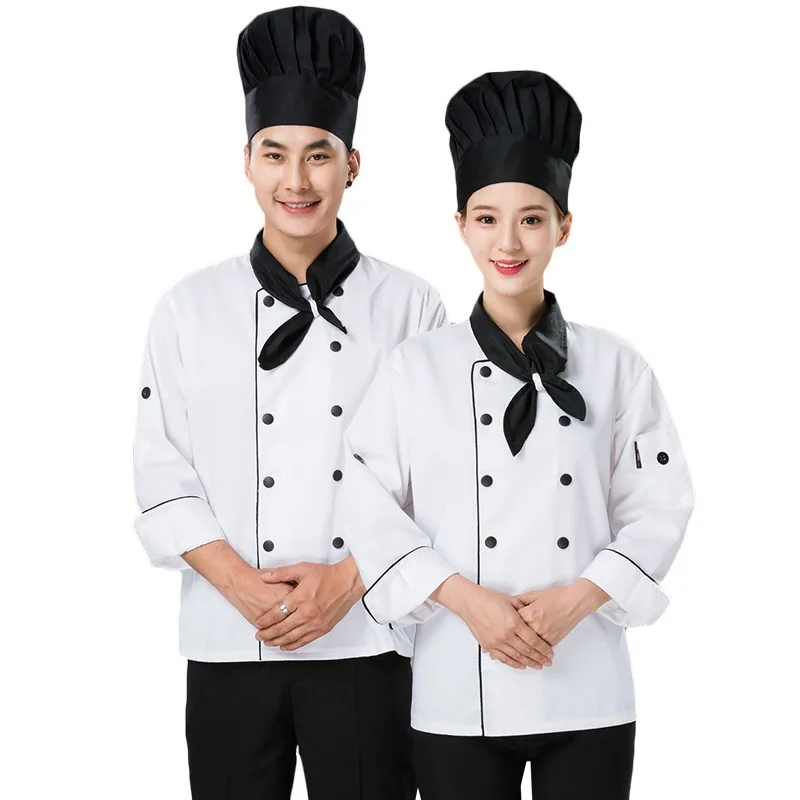 C658 Chef Uniform Plus Size Long-sleeve Waiter Coat Unisex Hotel Jacket Restaurant Kitchen Chef's Overalls Cake Pastry
C658 Chef Uniform Plus Size Long-sleeve Waiter Coat Unisex Hotel Jacket Restaurant Kitchen Chef's Overalls Cake Pastry