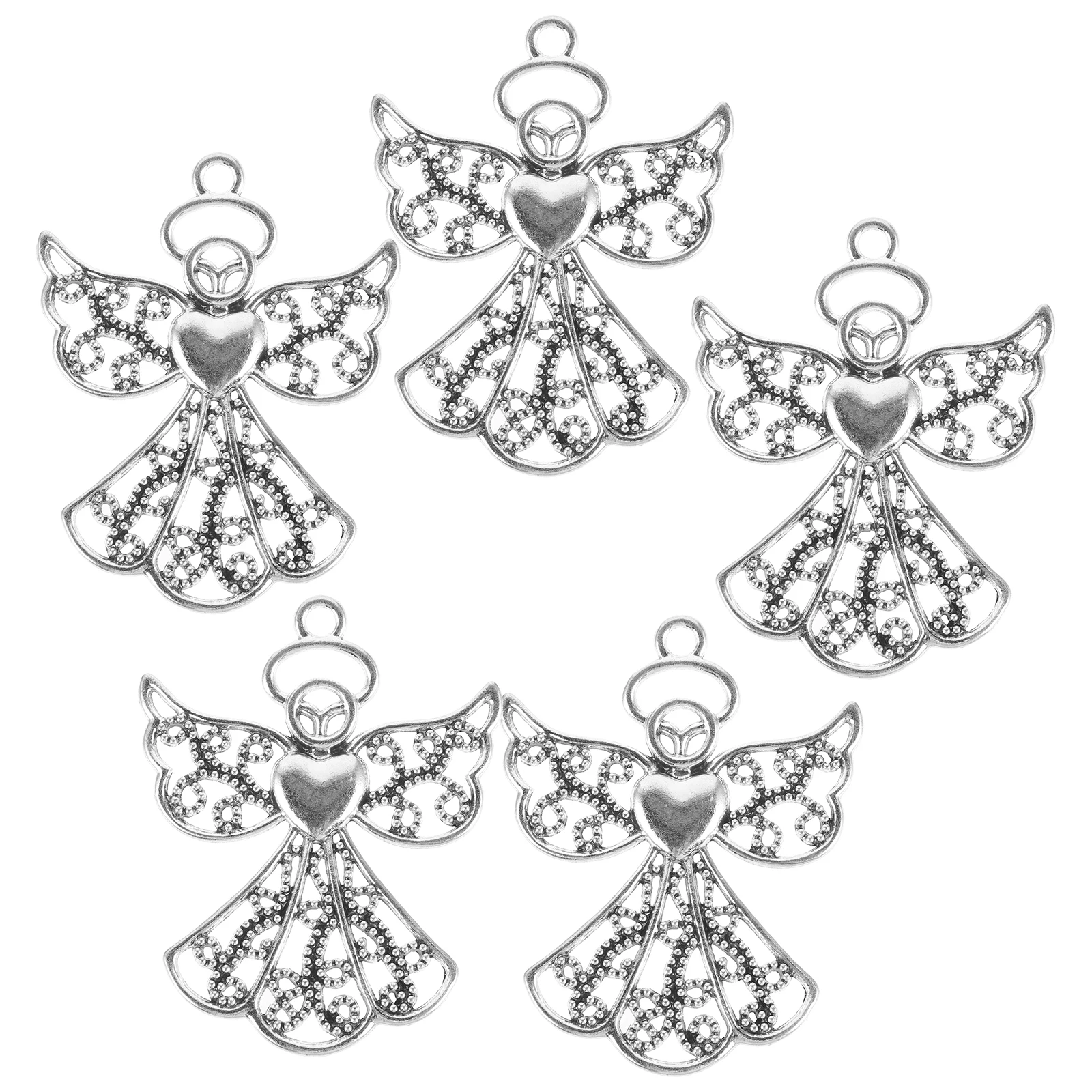 5 Pcs Angel Pendant Charms Zinc Alloy Gifts DIY Craft Supplies Jewelry Making Accessories Silver Color
5 Pcs Angel Pendant Charms Zinc Alloy Gifts DIY Craft Supplies Jewelry Making Accessories Silver Color
