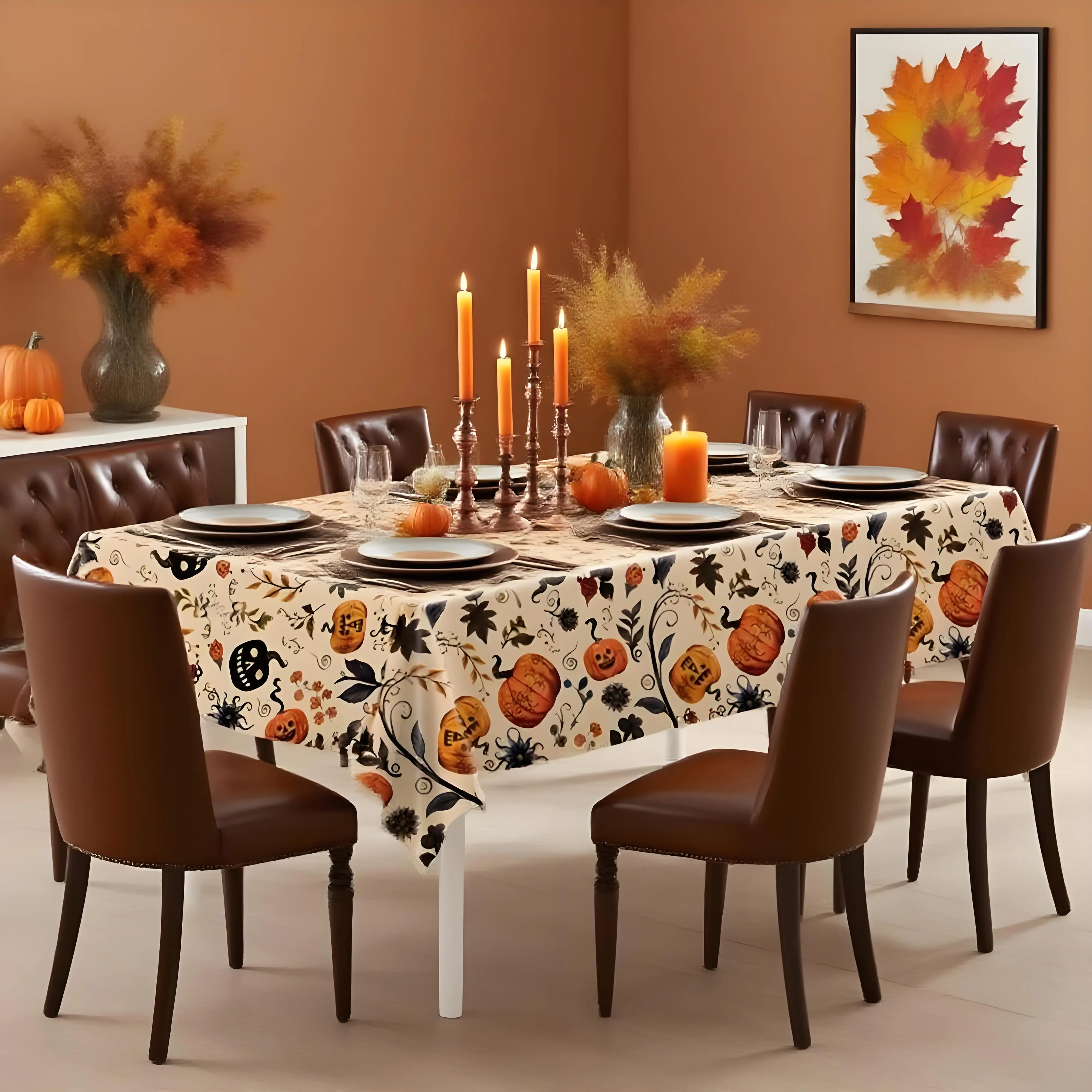 Halloween Party Decoration Tablecloth Waterproof Oilproof Party Table Decoration Halloween Supplies Holiday Celebration
Halloween Party Decoration Tablecloth Waterproof Oilproof Party Table Decoration Halloween Supplies Holiday Celebration