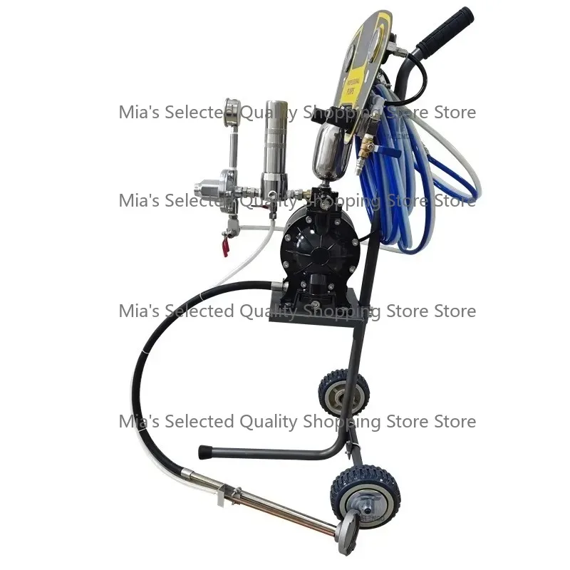 Pneumatic Air-Operated Diaphragm Pump with Wheeled Trolley Industrial Diaphragm Pump for Chemical Transfer
Pneumatic Air-Operated Diaphragm Pump with Wheeled Trolley Industrial Diaphragm Pump for Chemical Transfer
