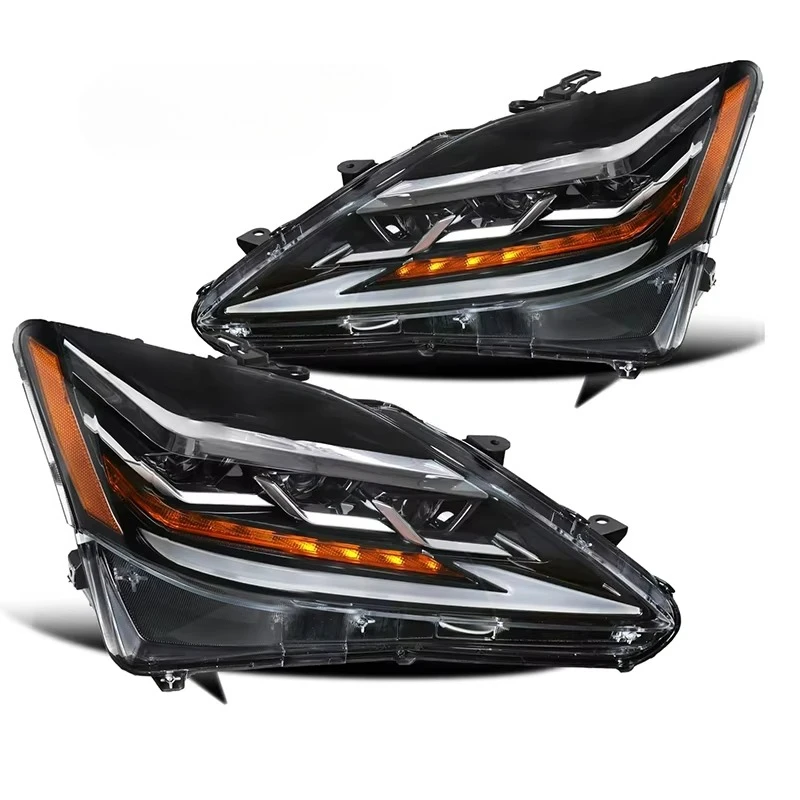 DRL Lights Headlamp Black Housing Amber Reflector Front Lamps Turn Signal Full LED Front Headlight for Lexus IS250 2006-2008
DRL Lights Headlamp Black Housing Amber Reflector Front Lamps Turn Signal Full LED Front Headlight for Lexus IS250 2006-2008