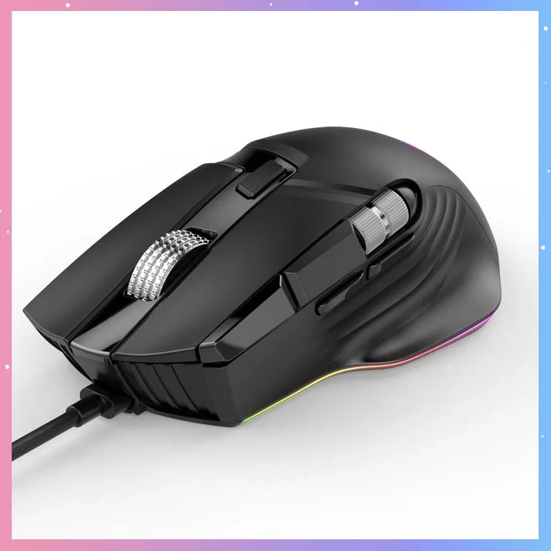 X13 Wired Gaming Gaming Mouse 10 Keys Dual Scroll Wheel Macro Programming 12400DPI 1KHZ RGB Backlit E-Sports Office Mouse Gift
X13 Wired Gaming Gaming Mouse 10 Keys Dual Scroll Wheel Macro Programming 12400DPI 1KHZ RGB Backlit E-Sports Office Mouse Gift