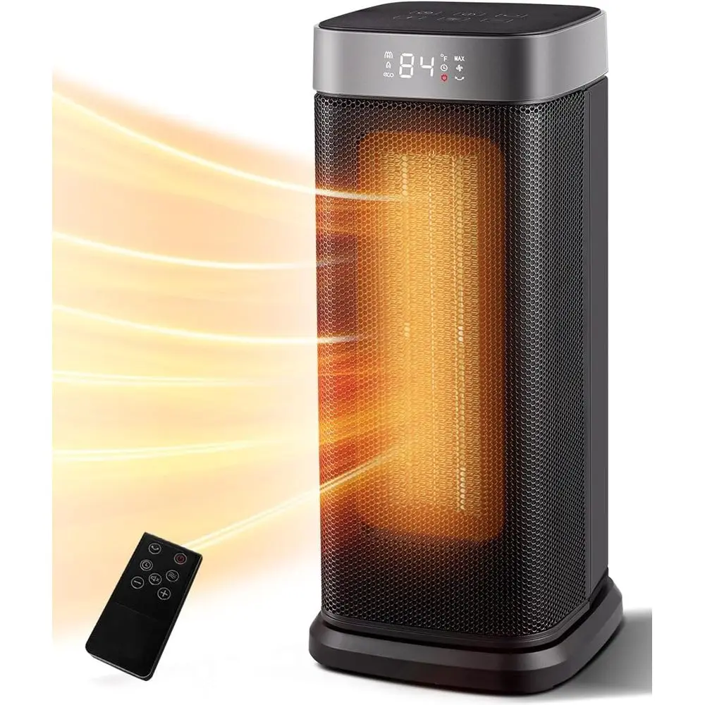 Портативный электрический обогреватель 1500 Вт с функцией осцилляции, таймером и пультом ДУ для использования в помещении
Портативный электрический обогреватель 1500 Вт с функцией осцилляции, таймером и пультом ДУ для использования в помещении