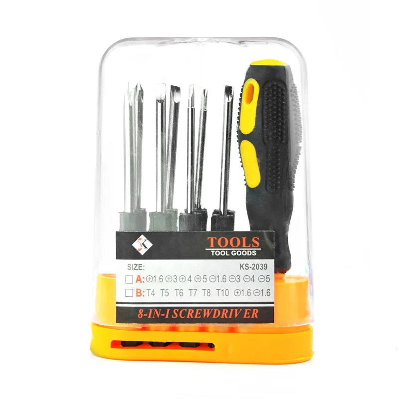 Small screwdriver set of 10, interchangeable head screwdriver, cross blade screwdriver, screwdriver tool set
Small screwdriver set of 10, interchangeable head screwdriver, cross blade screwdriver, screwdriver tool set