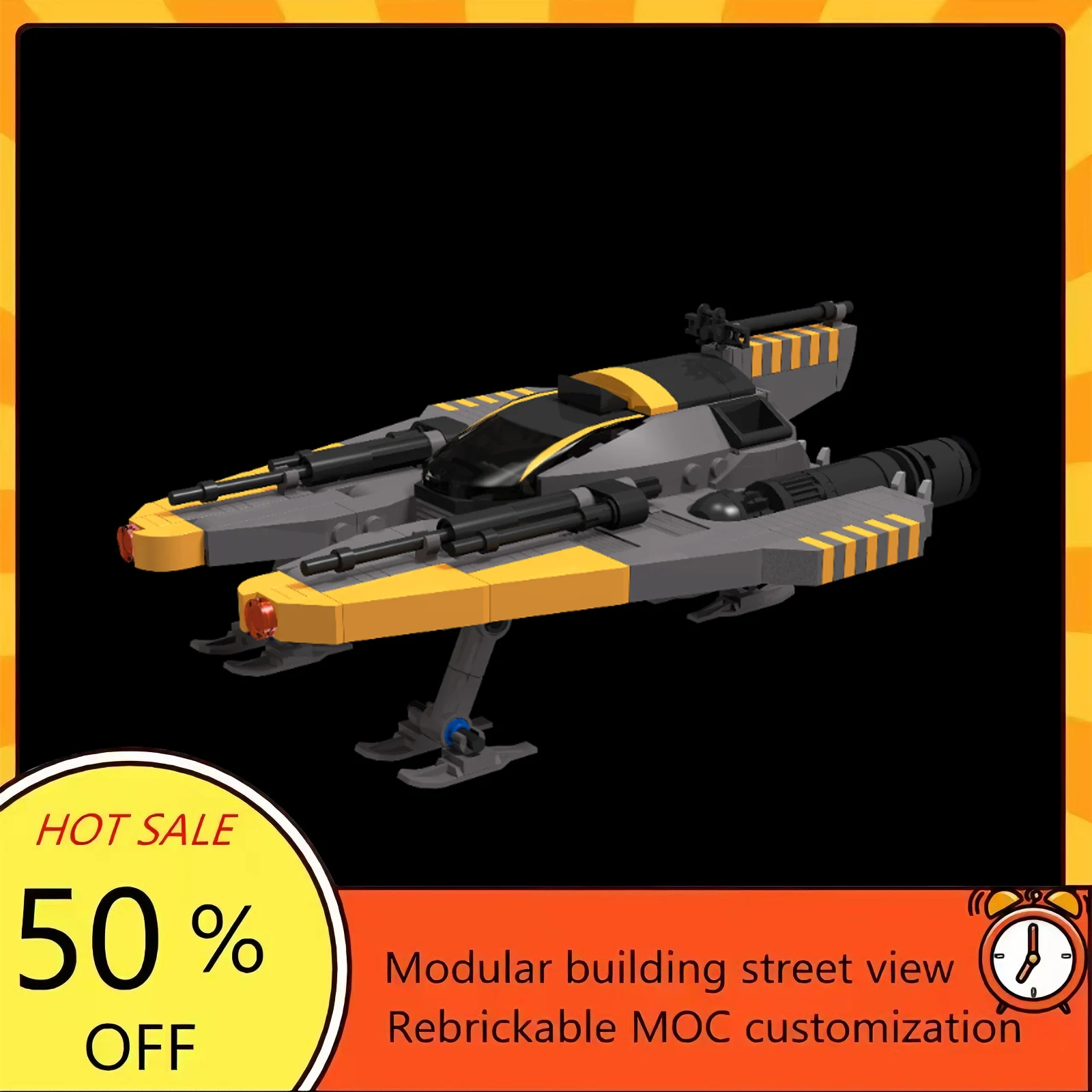 Набор для сборки космического корабля из 309 деталей, популярная модель из фильма «Звездные войны», модульные строительные блоки, технологичный подарок, игрушка для детей, для сборки в праздничный период
Набор для сборки космического корабля из 309 деталей, популярная модель из фильма «Звездные войны», модульные строительные блоки, технологичный подарок, игрушка для детей, для сборки в праздничный период