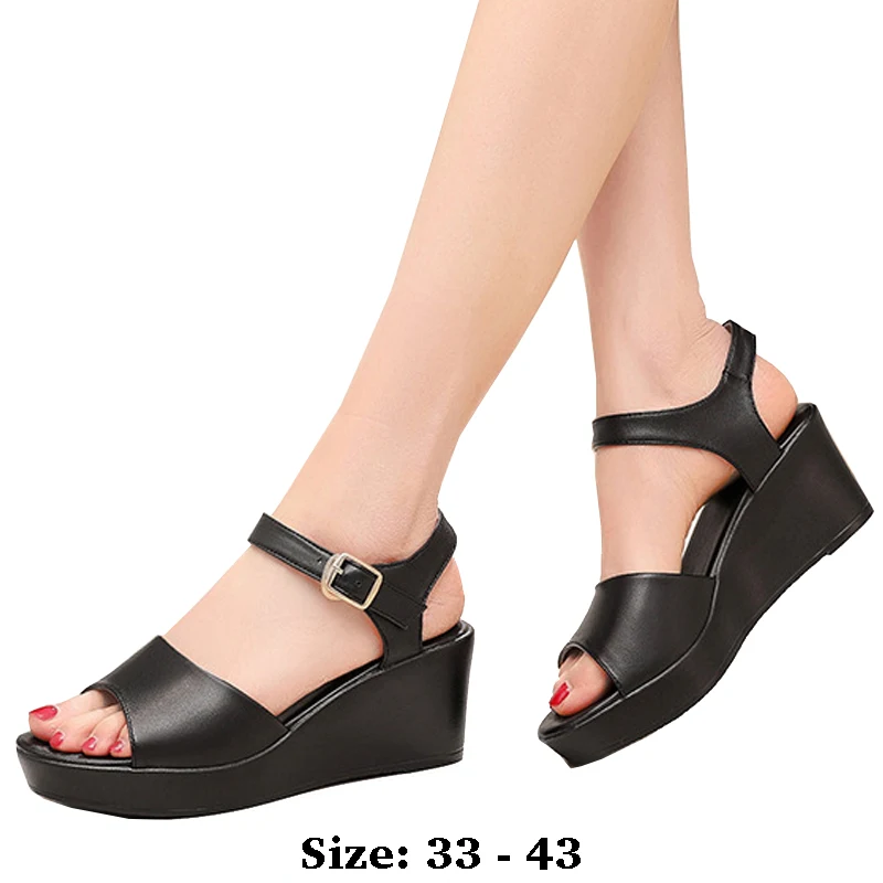 High quality leather wedge sandals for women 6cm 8cm 10cm high heel 2025 summer 33 34 platform open toe elegant shoe white green
High quality leather wedge sandals for women 6cm 8cm 10cm high heel 2025 summer 33 34 platform open toe elegant shoe white green