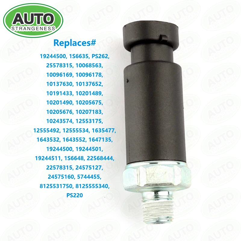 19244500 1/3Pin Oil Pressure Sensor For GMC Chevy Cadillac Oldsmobile New 19244500 19244501 19244511 10068563 10096169 10096178
19244500 1/3Pin Oil Pressure Sensor For GMC Chevy Cadillac Oldsmobile New 19244500 19244501 19244511 10068563 10096169 10096178