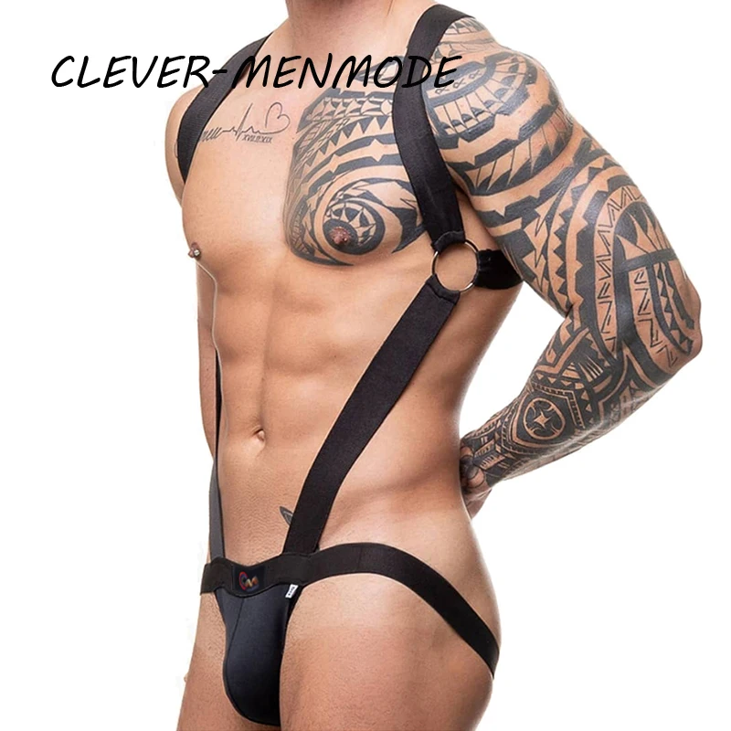 Men Sexy Mankini V Shape Thong Suspender Chest Harness Strap Bodysuit Halter Neck Thongs Stretch Backless Underwear Lingerie
Men Sexy Mankini V Shape Thong Suspender Chest Harness Strap Bodysuit Halter Neck Thongs Stretch Backless Underwear Lingerie