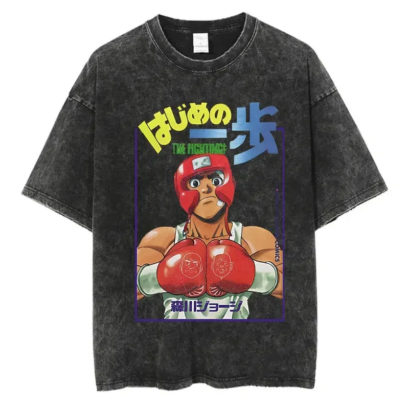 Anime Boxing Gym Loose T Shirts Hip Hop Streetwear Men Women Y2K Hip Hop Summer Top Tee Vintage 100%Cotton Washed T-Shirt
Anime Boxing Gym Loose T Shirts Hip Hop Streetwear Men Women Y2K Hip Hop Summer Top Tee Vintage 100%Cotton Washed T-Shirt