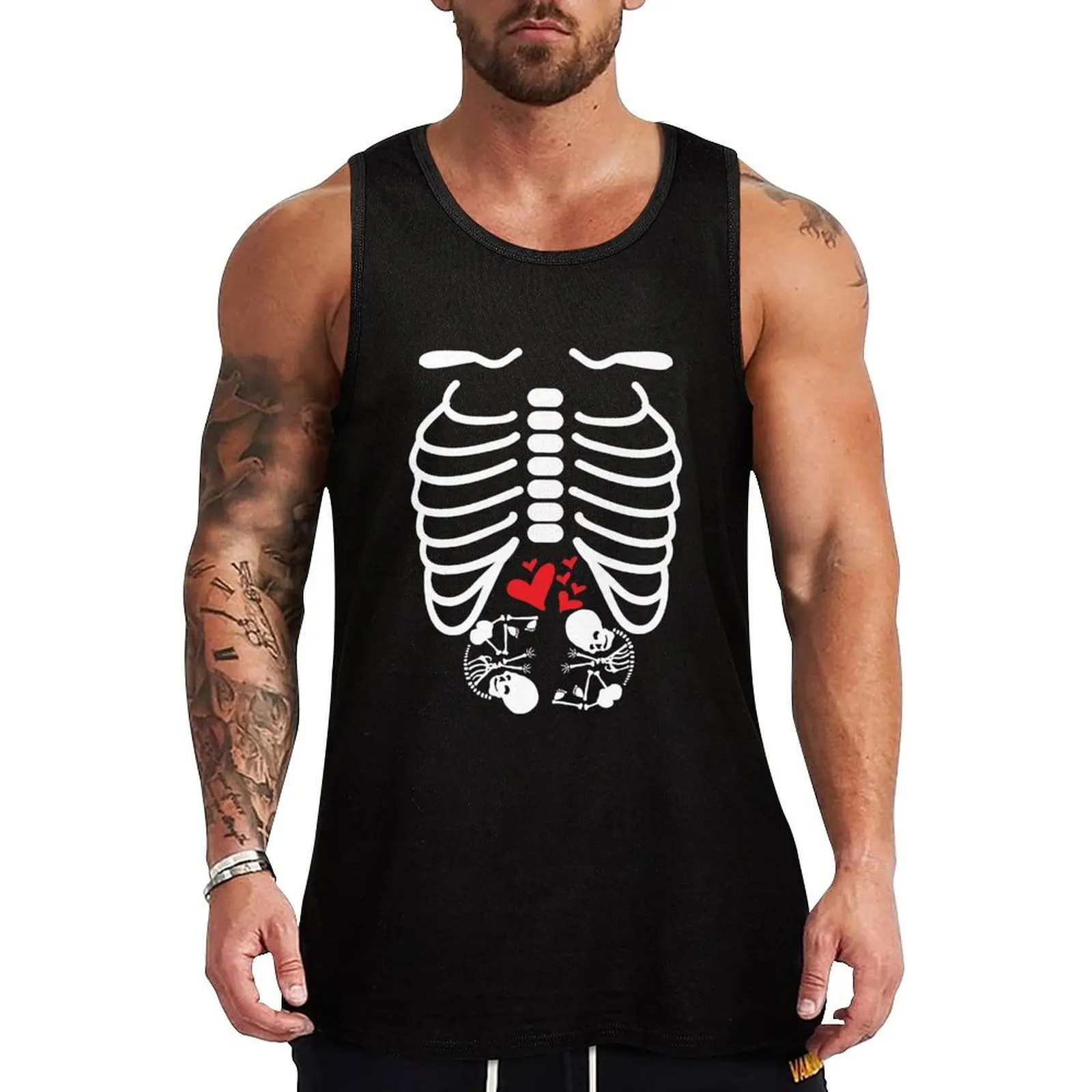 Pregnant With Twins Skeleton Shirt - Twin Mom Tee Tank Top Gym Training Tank Top Moisture Wicking Performance
Pregnant With Twins Skeleton Shirt - Twin Mom Tee Tank Top Gym Training Tank Top Moisture Wicking Performance