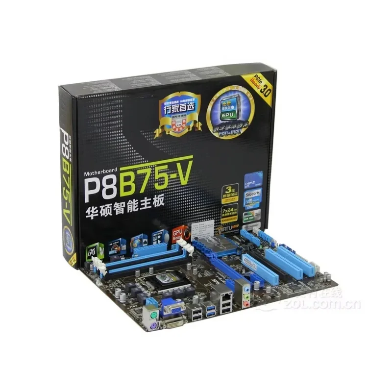 For ASUS P8B75-V desktop computer B75 all-solid-state large board, support I3 I5 I7 second and third generation E3 1220
For ASUS P8B75-V desktop computer B75 all-solid-state large board, support I3 I5 I7 second and third generation E3 1220