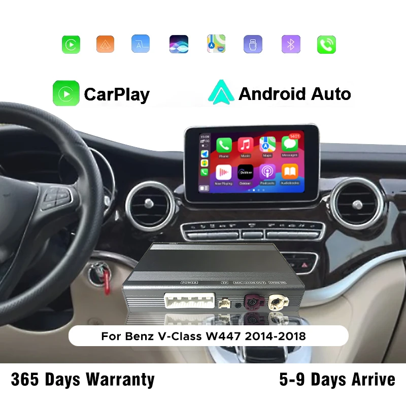 Wireless CarPlay Interface For Benz V-Class W447 2014-2018 Android Auto Car DVD Player Mirror Link AirPlay Navigation
Wireless CarPlay Interface For Benz V-Class W447 2014-2018 Android Auto Car DVD Player Mirror Link AirPlay Navigation