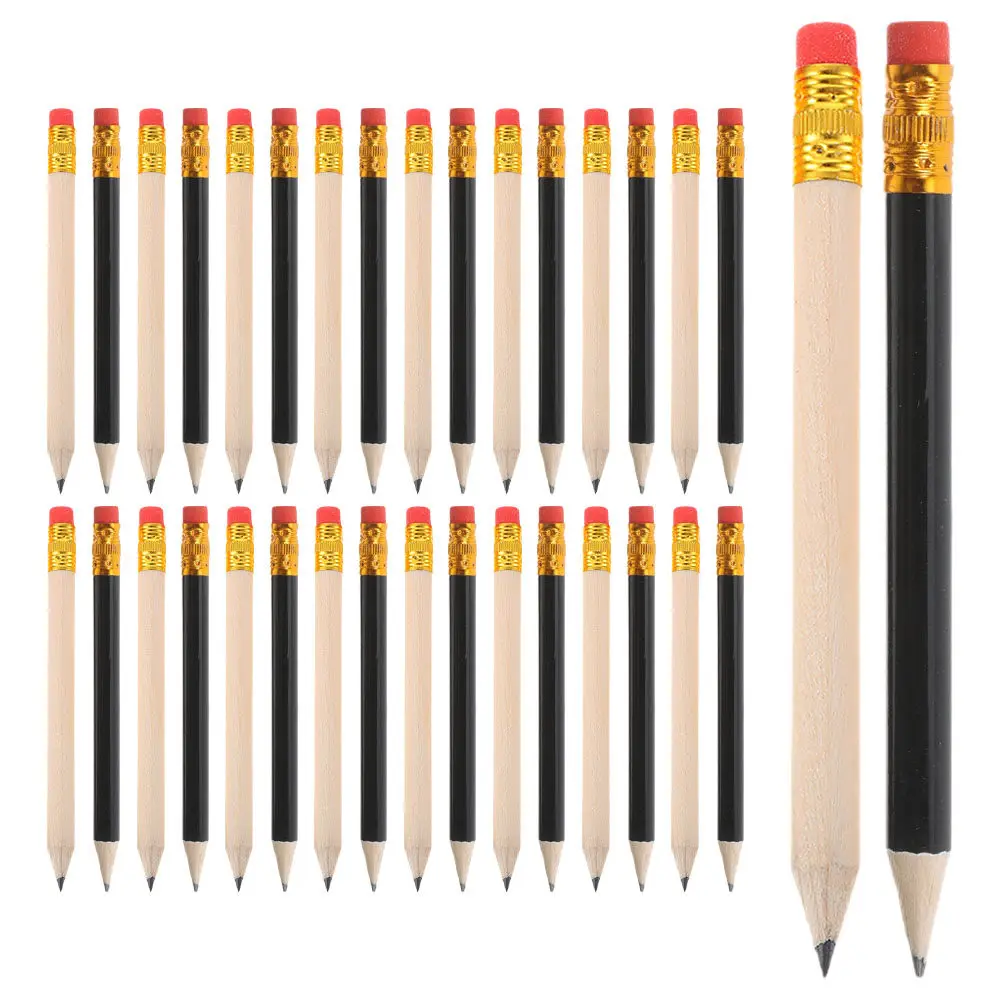 144Pcs Golf Pencils Short Wood Pencils with Latex-Free Eraser Pre-Sharpened for Wedding Bridal School Office Drawing Pocket Use
144Pcs Golf Pencils Short Wood Pencils with Latex-Free Eraser Pre-Sharpened for Wedding Bridal School Office Drawing Pocket Use