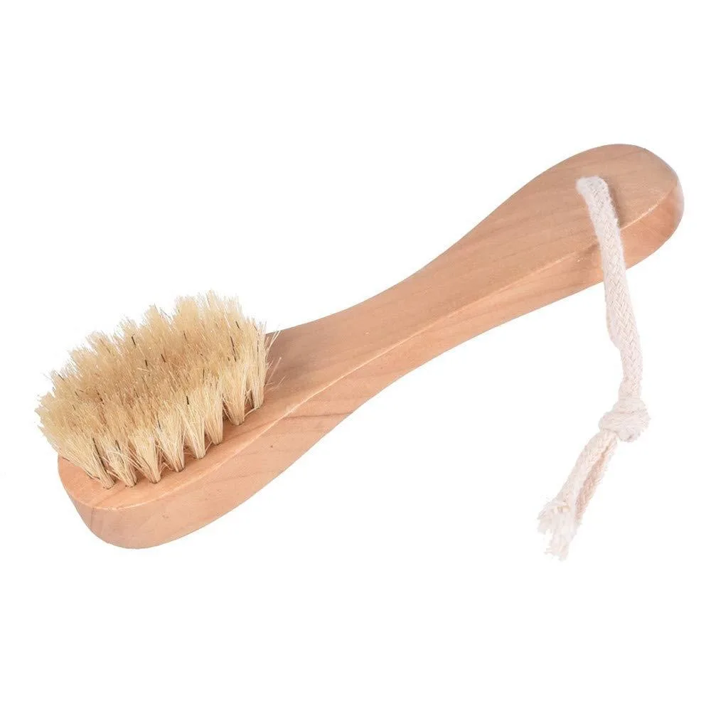 Natural 5.7" Cleansing Brush Wooden Handle Dry Facial Bath Brush Smoothing with Lanyard Exfoliating Brush Skin Care
Natural 5.7" Cleansing Brush Wooden Handle Dry Facial Bath Brush Smoothing with Lanyard Exfoliating Brush Skin Care