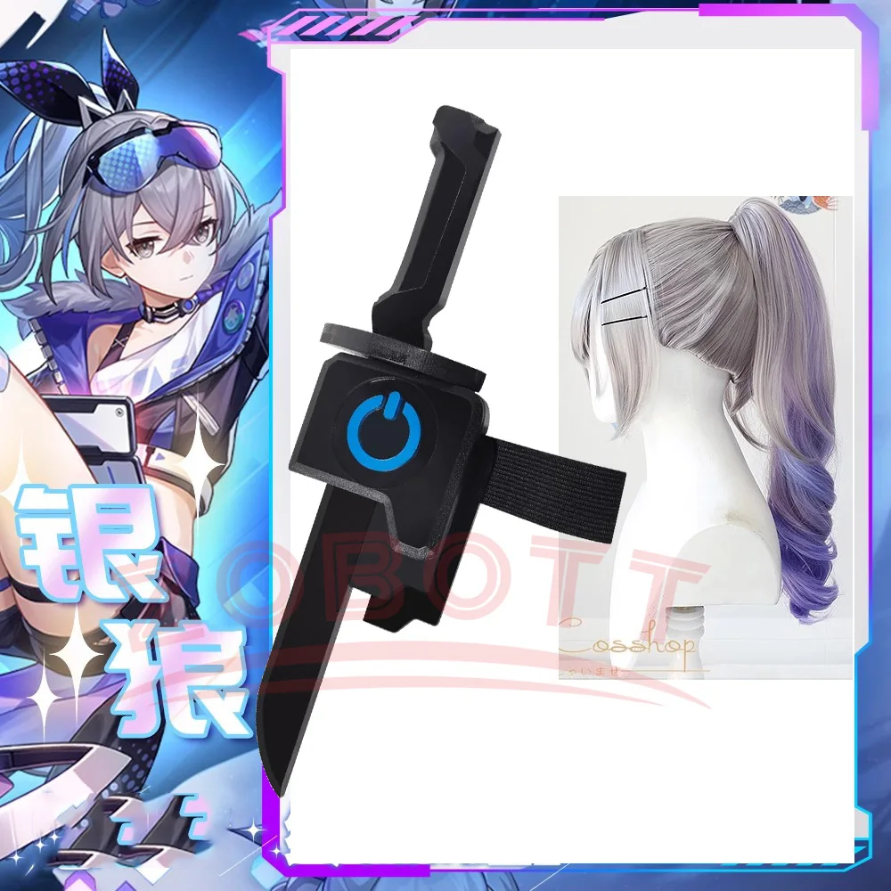 Honkai Star Rail Silver Wolf Косплей Оружие Опора Кинджал Хэллоуин Вечеринка Ролевая игра Аксессуар Серебристо-Серый Синий Фиолетовый Парик Градиента
Honkai Star Rail Silver Wolf Косплей Оружие Опора Кинджал Хэллоуин Вечеринка Ролевая игра Аксессуар Серебристо-Серый Синий Фиолетовый Парик Градиента