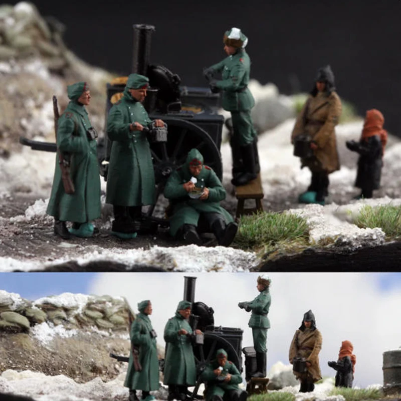 1/72 Scale German Field Kitchen Soldiers 3+Army Cook 1+Food Truck+Civilians 2 Simulation Resin Model Suitable For Tank Scenes
1/72 Scale German Field Kitchen Soldiers 3+Army Cook 1+Food Truck+Civilians 2 Simulation Resin Model Suitable For Tank Scenes