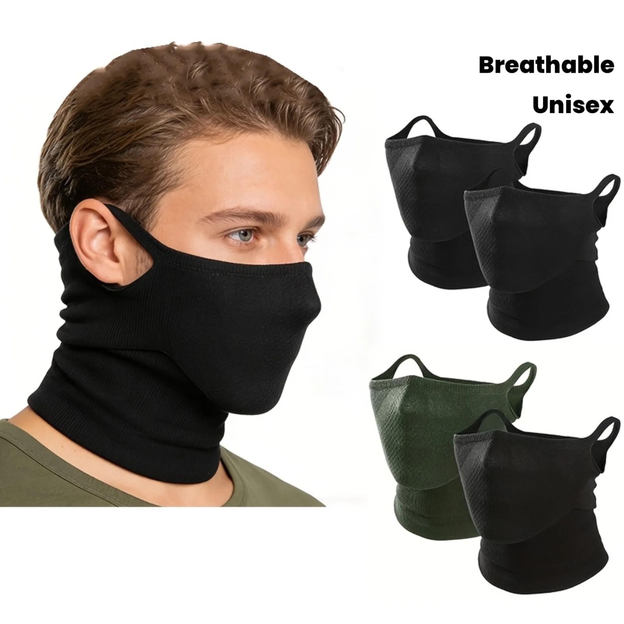 1Pc Unisex Geometric Half-Face Mask Neck Scarf, Knitted Jacquard Ear-Hanging Breathable Scarf for Outdoor Activities
1Pc Unisex Geometric Half-Face Mask Neck Scarf, Knitted Jacquard Ear-Hanging Breathable Scarf for Outdoor Activities