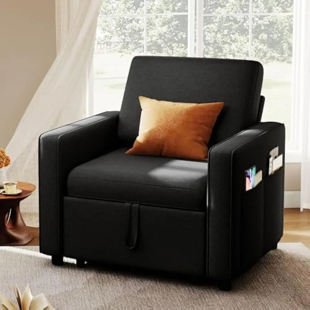 75" Convertible Sleeper Chair, 3-in-1 Sofa Bed w/Reclining Backrest, Single Sleeper Couch with Pull-Out Bed and Wide Armrest
75" Convertible Sleeper Chair, 3-in-1 Sofa Bed w/Reclining Backrest, Single Sleeper Couch with Pull-Out Bed and Wide Armrest