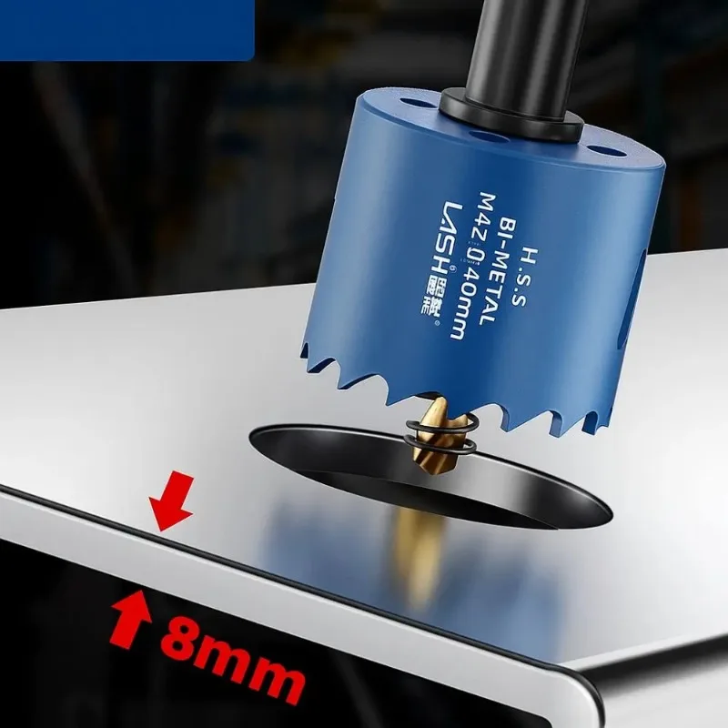 50-65 мм сверло для кольцевой пилы из быстрорежущей стали, не скользящая корона для сверления древесины, легкое удаление стружки, износостойкий биметаллический открывалка для отверстий
50-65 мм сверло для кольцевой пилы из быстрорежущей стали, не скользящая корона для сверления древесины, легкое удаление стружки, износостойкий биметаллический открывалка для отверстий