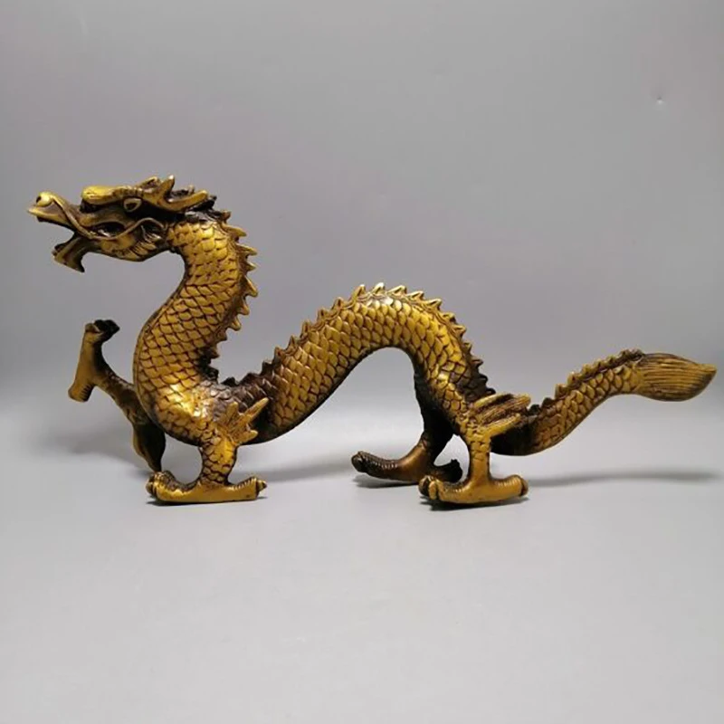 Antique Collection: Brass Home Living Room Decoration, Bronze Zodiac Dragon Ornament, Craft Gift
Antique Collection: Brass Home Living Room Decoration, Bronze Zodiac Dragon Ornament, Craft Gift
