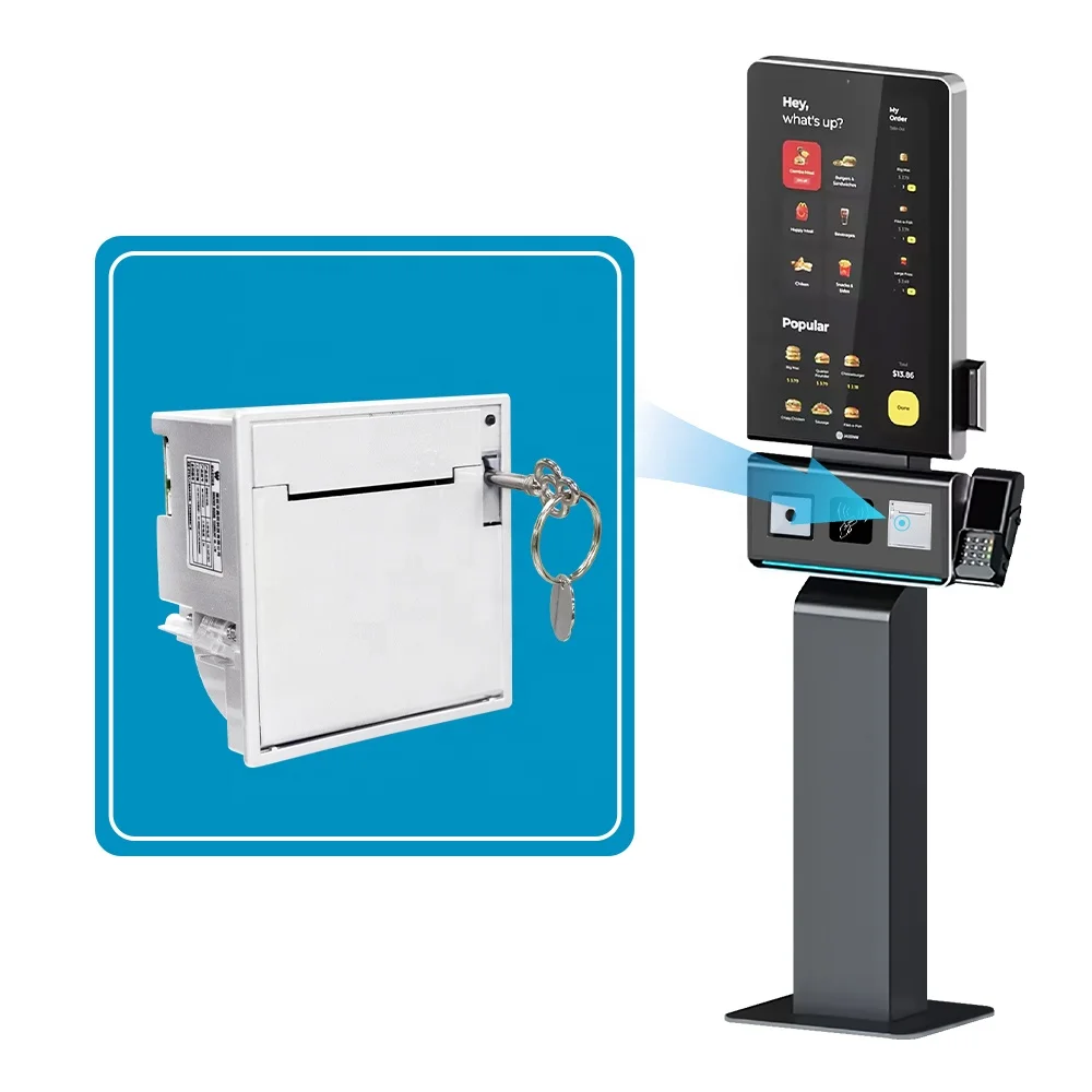 MS-FPT201 Embedded Panel Thermal Kiosk Queuing Machine with RS-232 USB Mount 58mm Receipt Printer in Stock
MS-FPT201 Embedded Panel Thermal Kiosk Queuing Machine with RS-232 USB Mount 58mm Receipt Printer in Stock