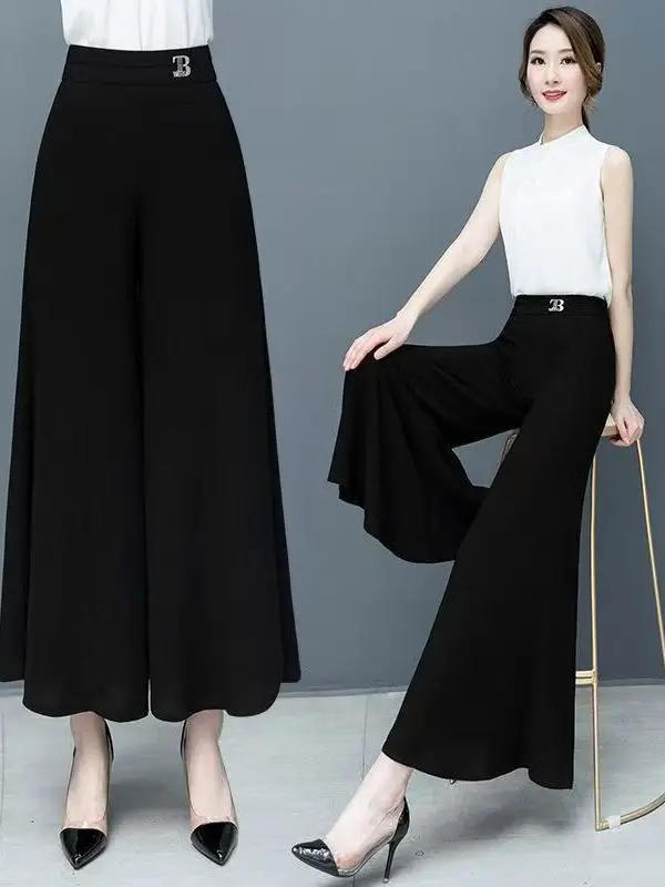 High Waist Loose Black Nine Points Casual Pants Women's plus Size Design Summer New Style Fashionable Polyester Fiber Skirt P...
High Waist Loose Black Nine Points Casual Pants Women's plus Size Design Summer New Style Fashionable Polyester Fiber Skirt P...