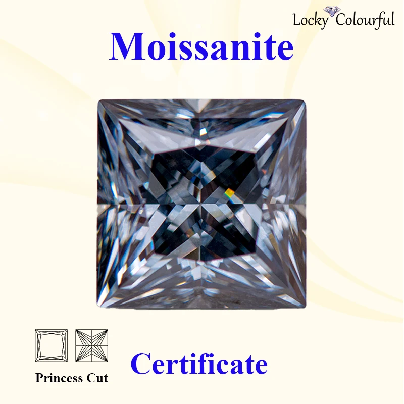 Moissanite Princess Cut Gray Color VVS1 Charms for Beads DIY Jewelry Making Pendant Bracelet Main Materials with GRA CertifIcate
Moissanite Princess Cut Gray Color VVS1 Charms for Beads DIY Jewelry Making Pendant Bracelet Main Materials with GRA CertifIcate
