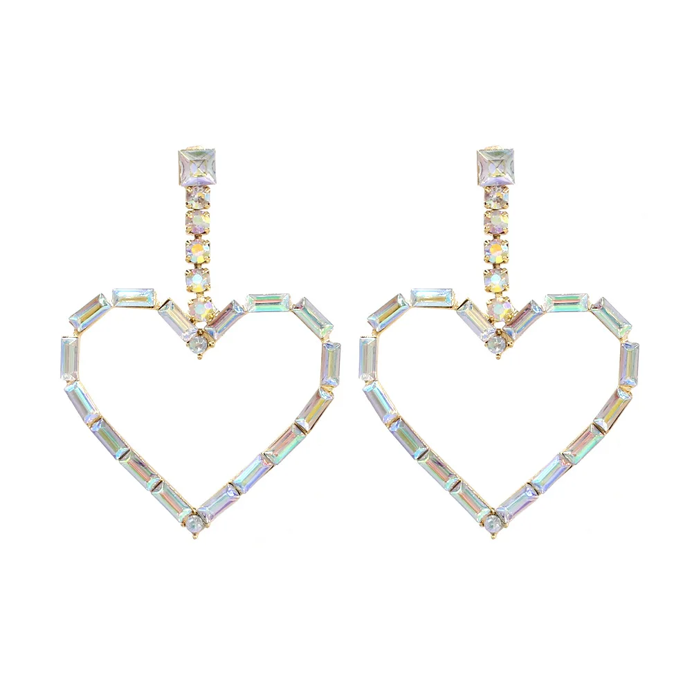 2024 Fashion Jewelry Accessories Iridescent AB Diamonte Rhinestone Crystal Love Heart Drop Earrings for Women
2024 Fashion Jewelry Accessories Iridescent AB Diamonte Rhinestone Crystal Love Heart Drop Earrings for Women