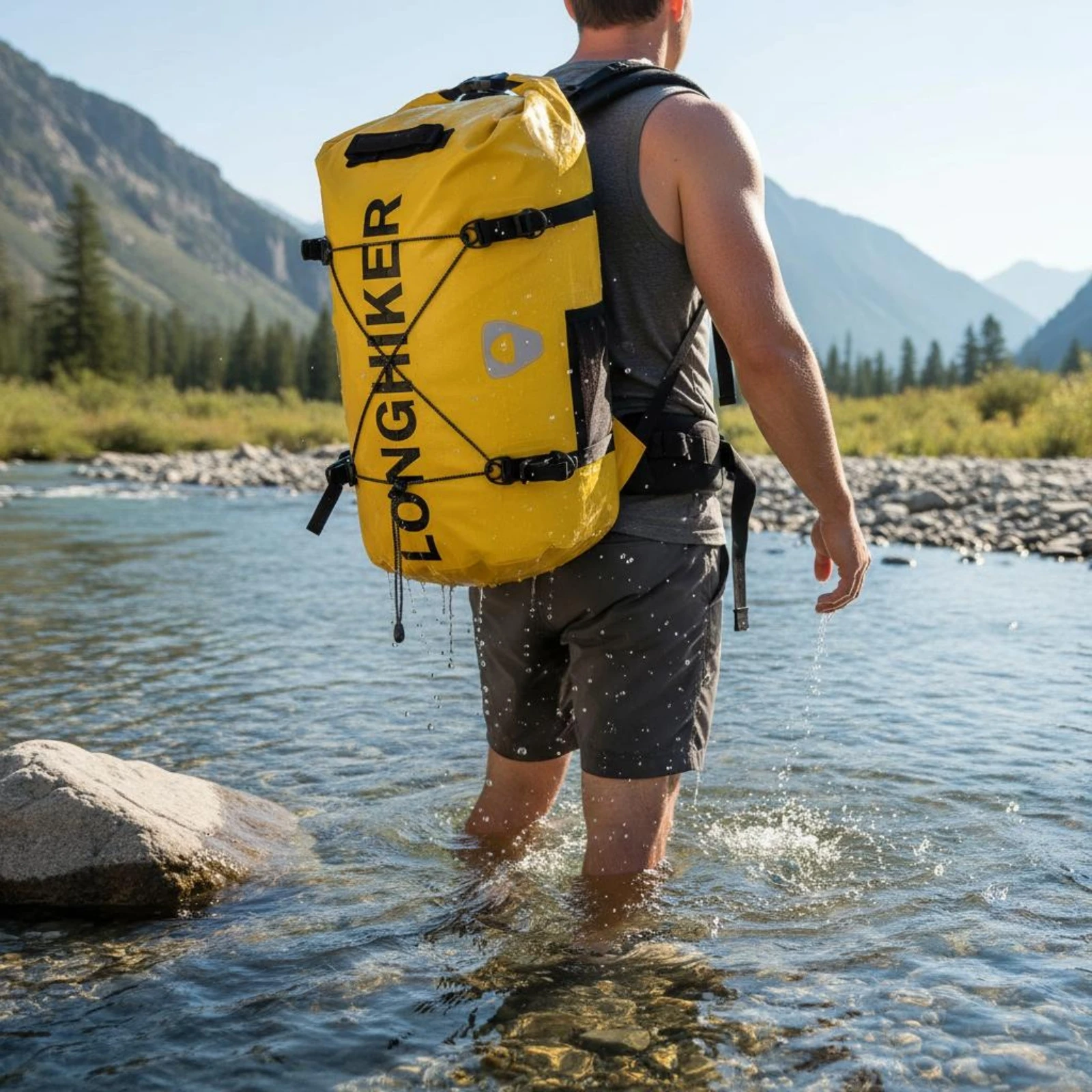 Roll Roll-Top Bag Elastic Bungee Cord Roll-Roll-Top Bag Waterproof Backpack Sack Reflective Patches Outdoor Gear
Roll Roll-Top Bag Elastic Bungee Cord Roll-Roll-Top Bag Waterproof Backpack Sack Reflective Patches Outdoor Gear