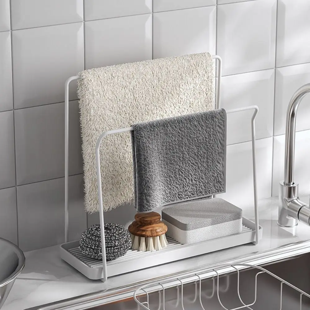 Modern Kitchen Sponge Stand Rustproof Space Saving Kitchen Cloth Storage Rack Large Capacity Removable Drip Tray
Modern Kitchen Sponge Stand Rustproof Space Saving Kitchen Cloth Storage Rack Large Capacity Removable Drip Tray