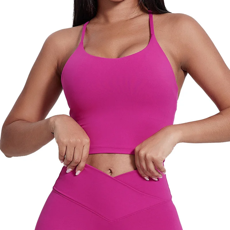 2024 Summer New Sports Underwear Women's Sexy Strap Yoga Clothes Bra Outer Wear Running Nude Feel Fitness Vest
2024 Summer New Sports Underwear Women's Sexy Strap Yoga Clothes Bra Outer Wear Running Nude Feel Fitness Vest