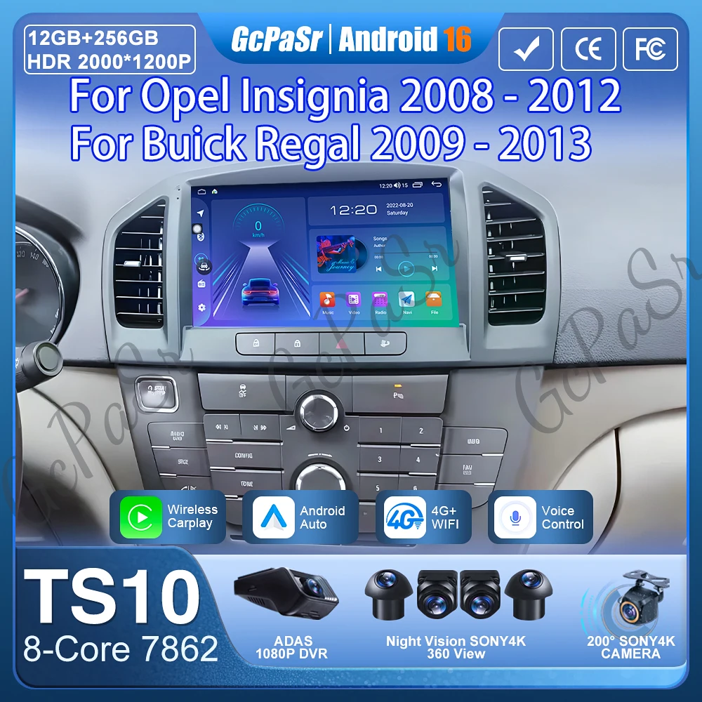 Car Radio Carplay Android 16 For Opel Insignia 2008 - 2012 For Buick Regal 2009 - 2013 Navigation GPS Stereo 4G Wifi No 2din DVD
Car Radio Carplay Android 16 For Opel Insignia 2008 - 2012 For Buick Regal 2009 - 2013 Navigation GPS Stereo 4G Wifi No 2din DVD