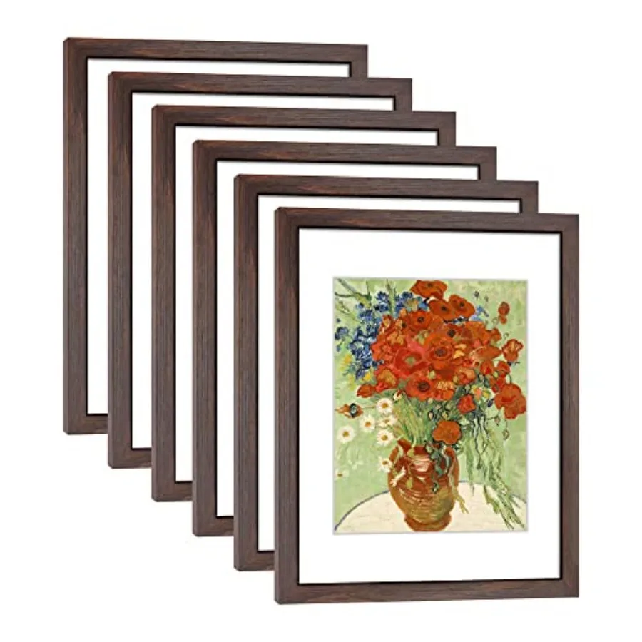 11x14 Picture Frame Set of 6 for Pictures 8x10 with Mat or 11x14 Without Mat, Wall or Tabletop Gallery Photo Frames
11x14 Picture Frame Set of 6 for Pictures 8x10 with Mat or 11x14 Without Mat, Wall or Tabletop Gallery Photo Frames