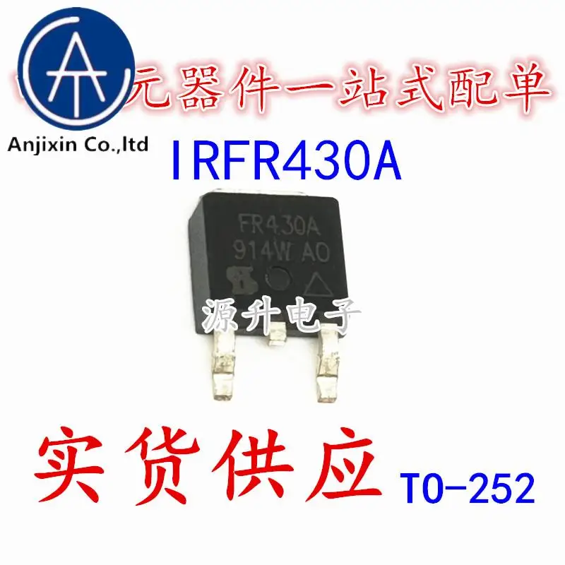 20PCS 100% orginal new IRFR430A FR430A field effect MOS tube N channel 5A 500V TO-252
20PCS 100% orginal new IRFR430A FR430A field effect MOS tube N channel 5A 500V TO-252