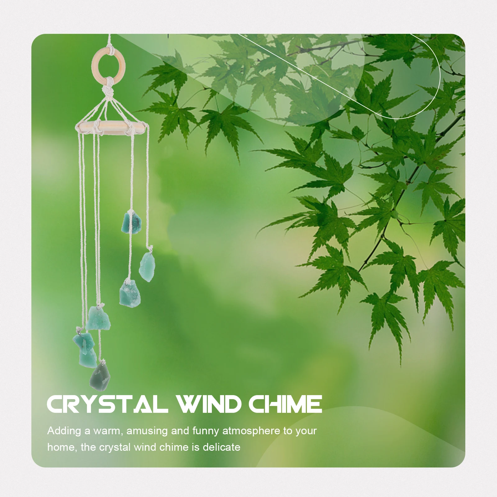 Dongling Jade Wind Bell Garden Decor Chakra Crystal Chime Outdoor Home Decoration Baby
Dongling Jade Wind Bell Garden Decor Chakra Crystal Chime Outdoor Home Decoration Baby