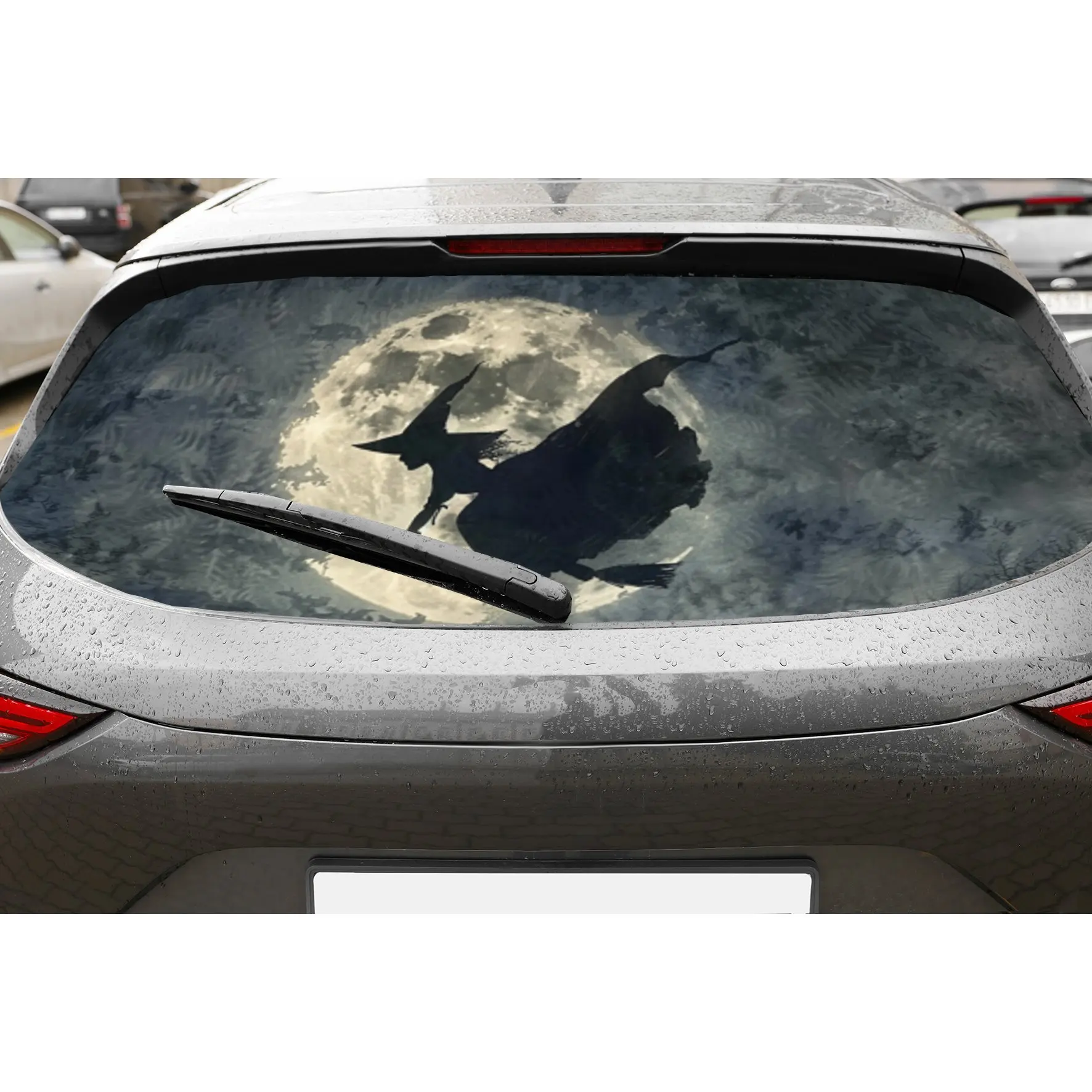 The Flying Witch in the moonlight PVC material self-adhesive waterproof car rear window sticker, easy to paste without falling o
The Flying Witch in the moonlight PVC material self-adhesive waterproof car rear window sticker, easy to paste without falling o