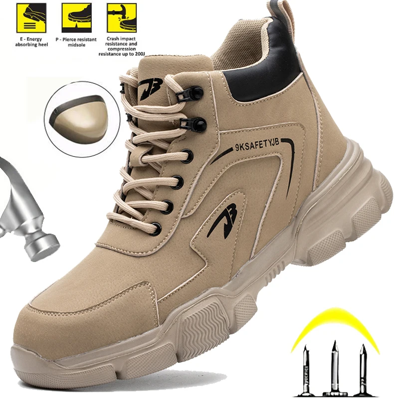 Мужская рабочая обувь, непромокаемая противоударная обувь со стальным носком, защита от пирсинга, строительная обувь, уличные мужские и женские ботинки, размеры 36-46
Мужская рабочая обувь, непромокаемая противоударная обувь со стальным носком, защита от пирсинга, строительная обувь, уличные мужские и женские ботинки, размеры 36-46