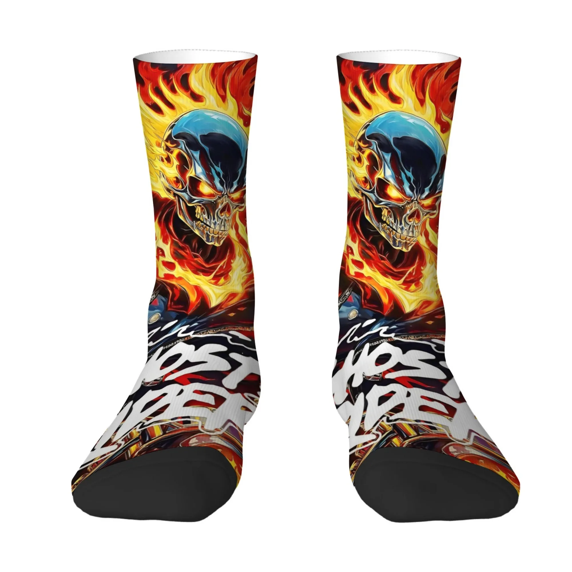 Novelty Socks with Skull Fire Rider Funny Unique Print Soft Breathable Sports & Leisure Socks for Gym Casual Wear Novelty Gift
Novelty Socks with Skull Fire Rider Funny Unique Print Soft Breathable Sports & Leisure Socks for Gym Casual Wear Novelty Gift