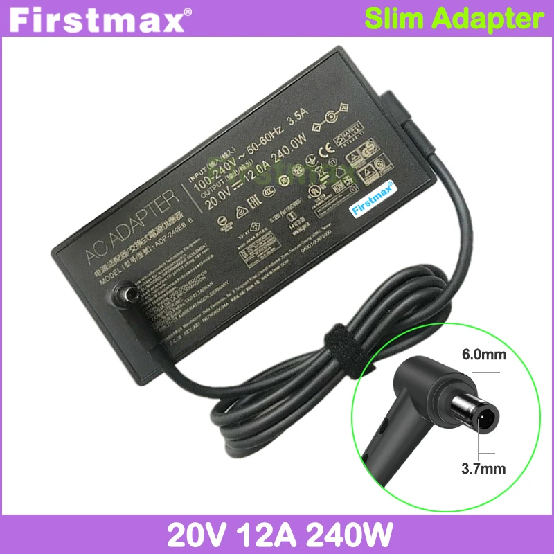 for Asus 240W Charger 20V 12A ZenBook UX582HM UX582HS UX582LM UX582LR UX582ZM Universal Gaming Laptop AC Power Adapter
for Asus 240W Charger 20V 12A ZenBook UX582HM UX582HS UX582LM UX582LR UX582ZM Universal Gaming Laptop AC Power Adapter