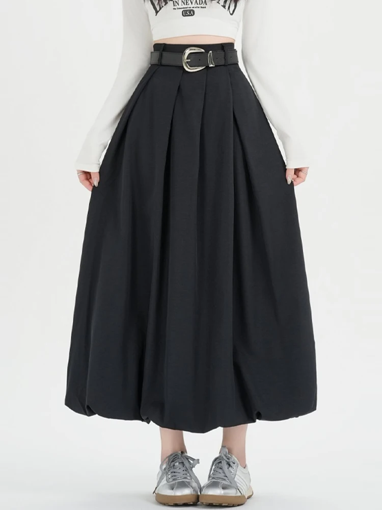 Женская длинная юбка-фонарь A-силуэта с высокой талией, пышная, повседневная, для весны и лета, модная
Женская длинная юбка-фонарь A-силуэта с высокой талией, пышная, повседневная, для весны и лета, модная