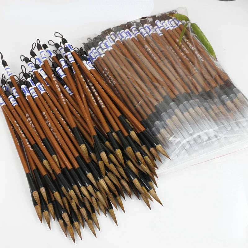 Portable Painting Brushes, Chinese Calligraphy Brushes, 1Bag, 10Pcs (Light Brown)
Portable Painting Brushes, Chinese Calligraphy Brushes, 1Bag, 10Pcs (Light Brown)
