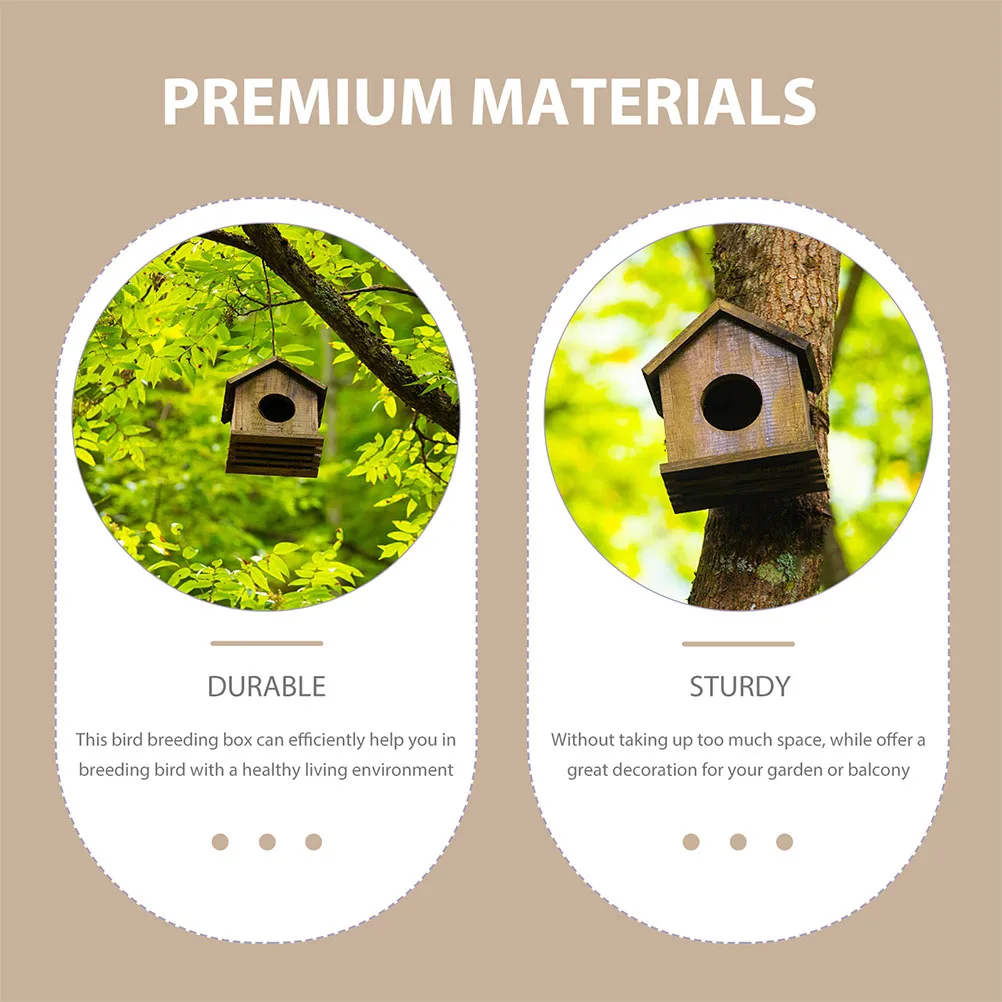 Wooden Bird House 13*13*24.5cm Parakeet Nesting Box Comfortable Warm Birds Nest Garden Patio Decor
Wooden Bird House 13*13*24.5cm Parakeet Nesting Box Comfortable Warm Birds Nest Garden Patio Decor