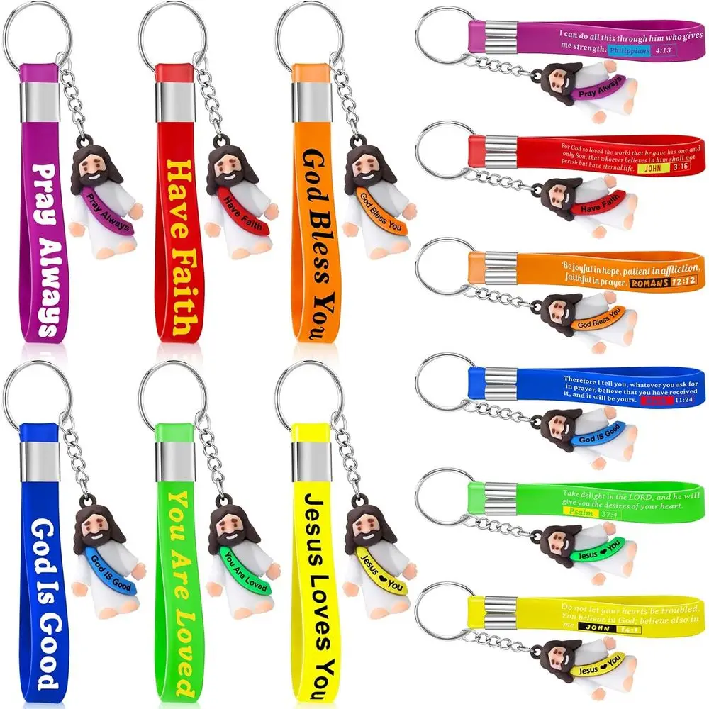 12 Pack Mini Jesus Keychains with Bible Verses - Christian Religious Gifts for Church or Personal Use
12 Pack Mini Jesus Keychains with Bible Verses - Christian Religious Gifts for Church or Personal Use