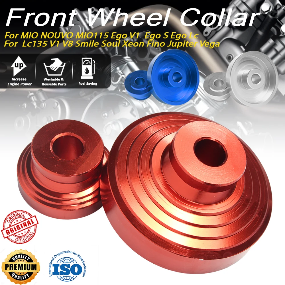 Fit for Yama Ha MIO Ego LC135 Front Wheel Axle Collar Bush | Motorcycle Fork Spacer Ring | Replacement Parts
Fit for Yama Ha MIO Ego LC135 Front Wheel Axle Collar Bush | Motorcycle Fork Spacer Ring | Replacement Parts