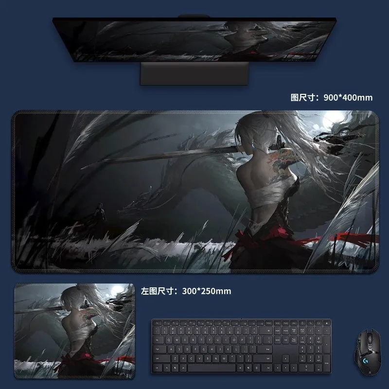Anime Girl Mouse Pad Gaming Black And White XL Large New Mousepad XXL MousePads Non-Slip Soft Computer Table Mat 
Anime Girl Mouse Pad Gaming Black And White XL Large New Mousepad XXL MousePads Non-Slip Soft Computer Table Mat
