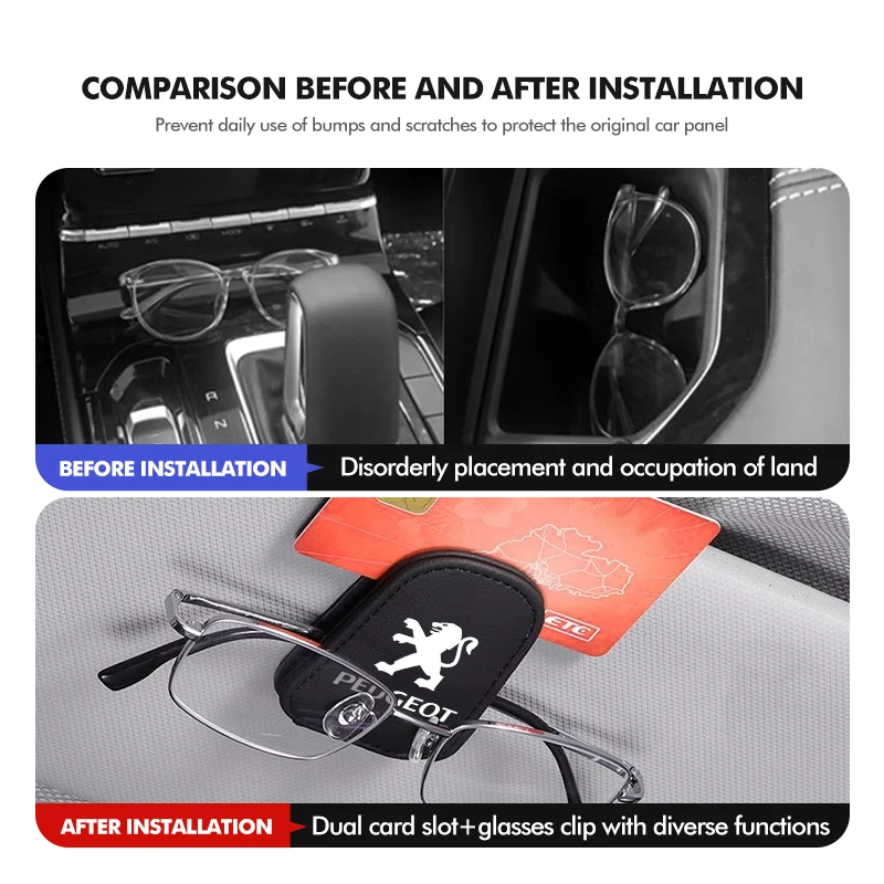Car Interior Sunshade Glasses Clip Card Ticket Storage Holder For Peugeot 2008 3008 307 308 206 207 208 407 508 5008 106 107 Aut
Car Interior Sunshade Glasses Clip Card Ticket Storage Holder For Peugeot 2008 3008 307 308 206 207 208 407 508 5008 106 107 Aut