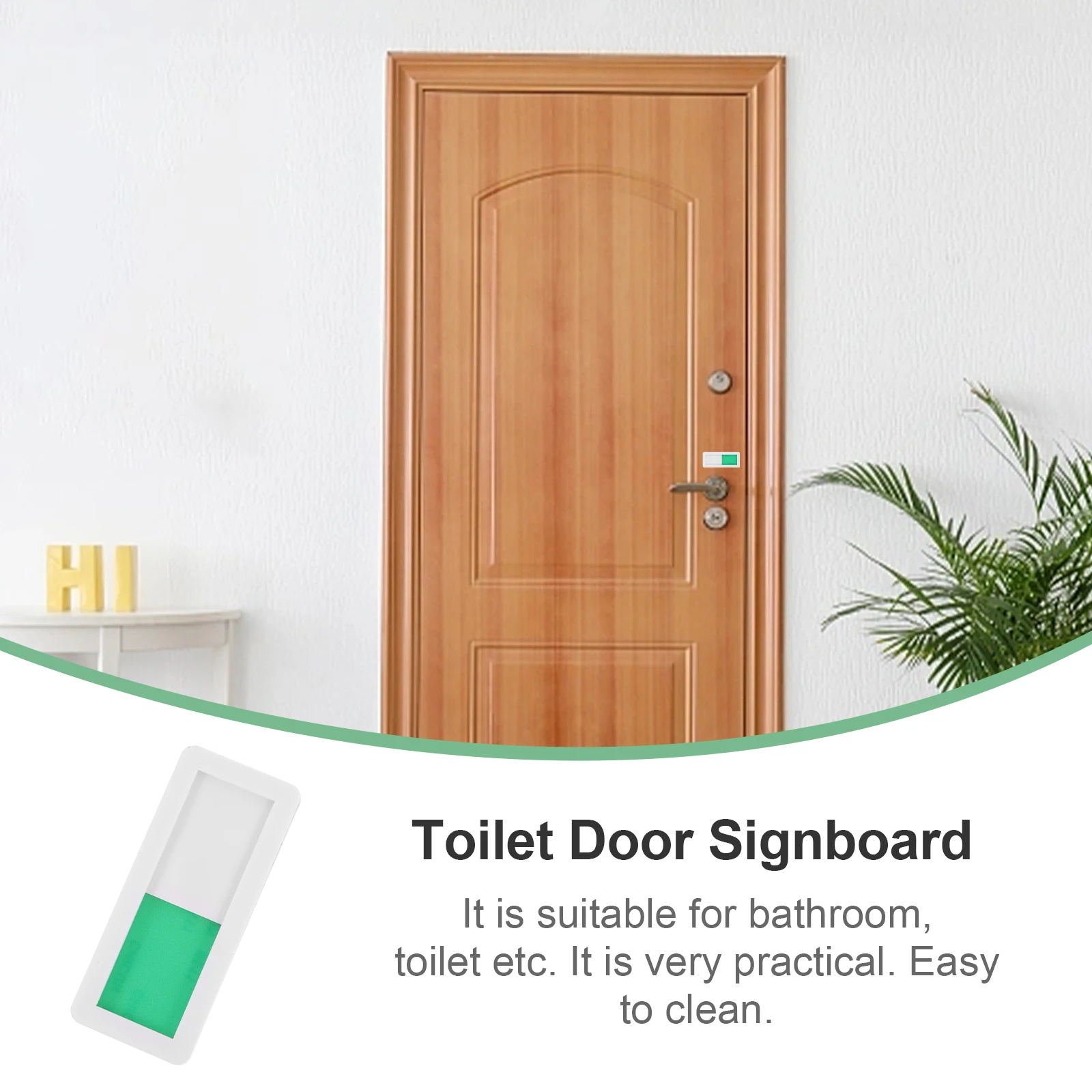 Self-Adhesive Toilet Door Signboard Pmma Material Easy Clean Bathroom Vacant Occupied Indicator Slide Green Status
Self-Adhesive Toilet Door Signboard Pmma Material Easy Clean Bathroom Vacant Occupied Indicator Slide Green Status