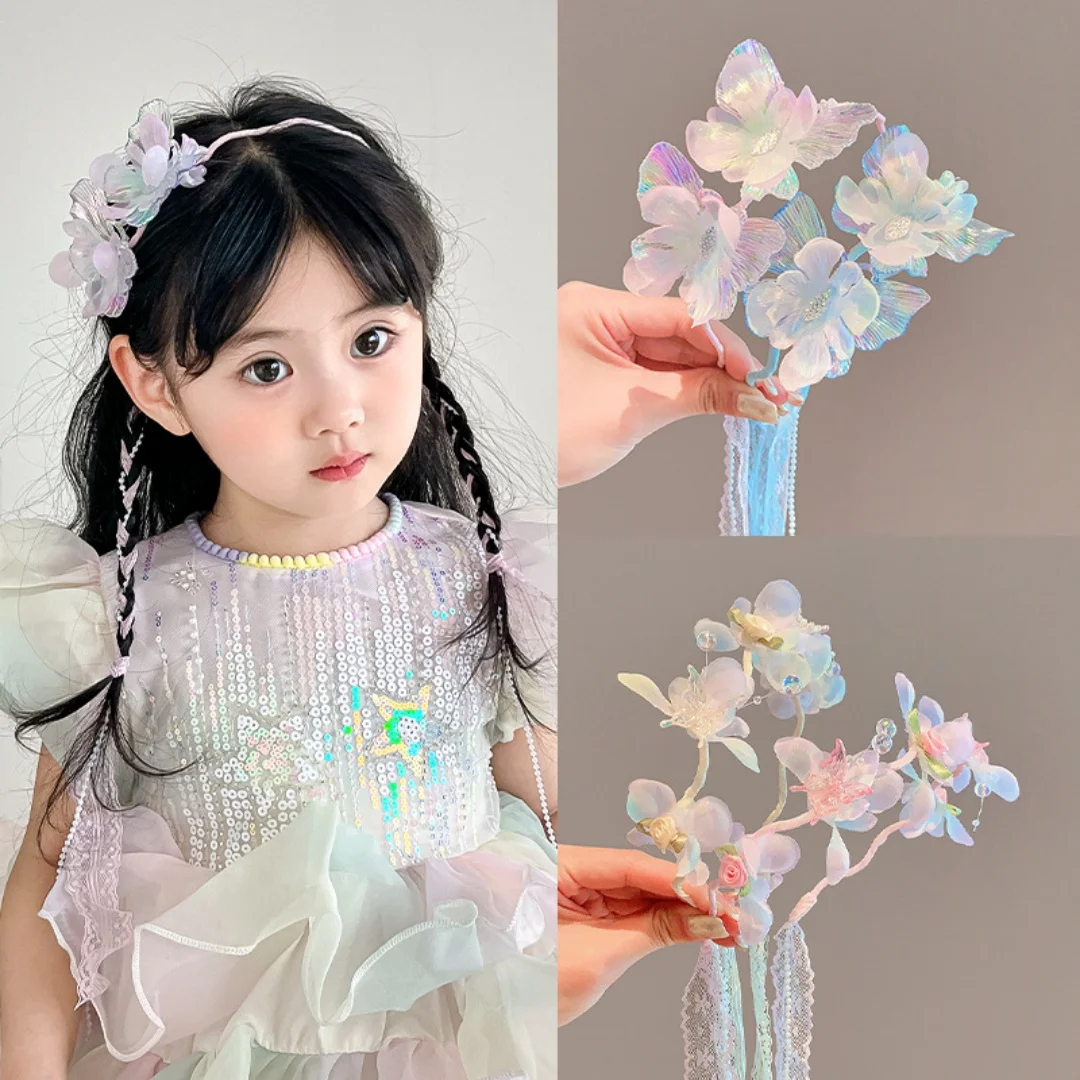 Korean Handmade Butterfly Flower Girls Headbands Cute Pearl Feather Wedding Crown Princess Dance Party Headwear Hoop Accessories 
Korean Handmade Butterfly Flower Girls Headbands Cute Pearl Feather Wedding Crown Princess Dance Party Headwear Hoop Accessories