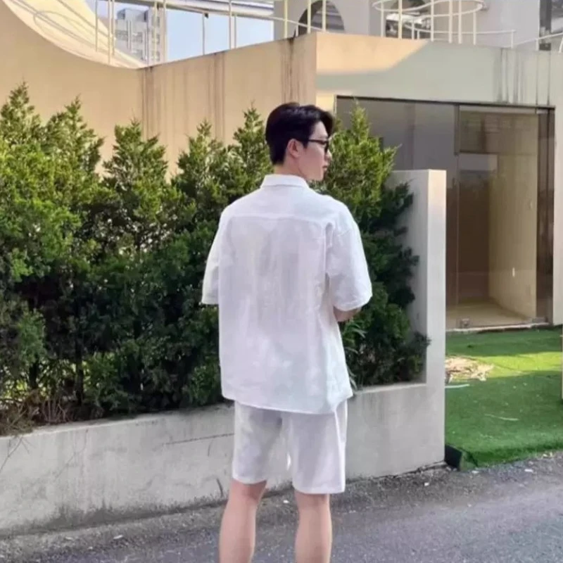 Traditional Men's Linen Cotton Blend Summer Two Piece Casual Set Short Sleeve Shirt and Shorts Large Size 150kg
Traditional Men's Linen Cotton Blend Summer Two Piece Casual Set Short Sleeve Shirt and Shorts Large Size 150kg