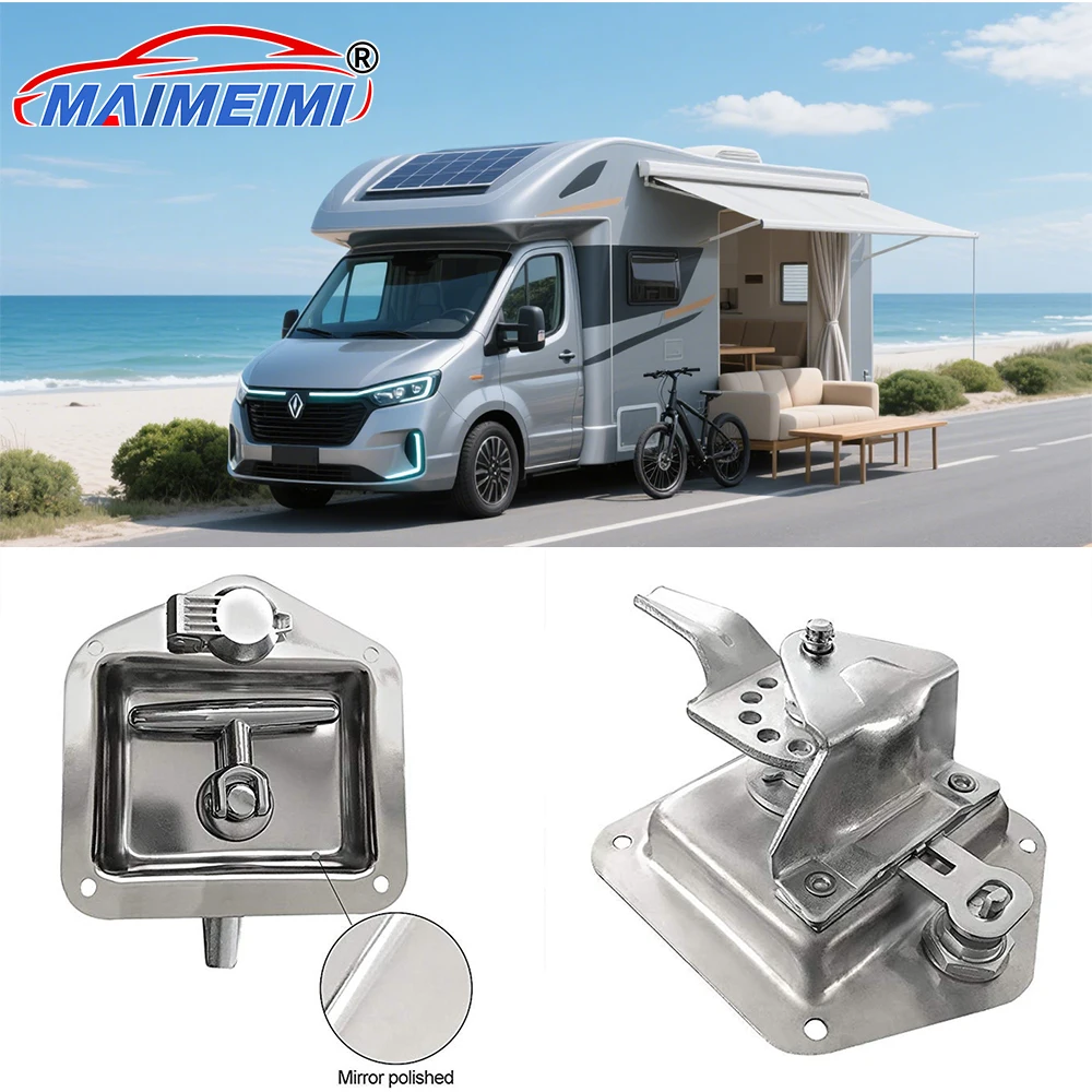 1 PCS Stainless Steel Folding Trailer Door for LATCH T-Handle Large Lock Stainless Keys for Camper RV Truck Easy Installation
1 PCS Stainless Steel Folding Trailer Door for LATCH T-Handle Large Lock Stainless Keys for Camper RV Truck Easy Installation